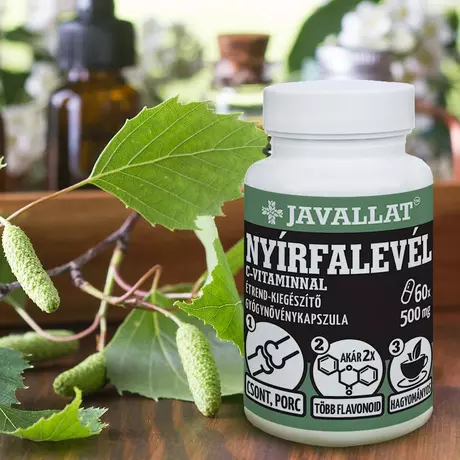 Javallat Nyírfalevél C-vitaminnal kapszula 60db