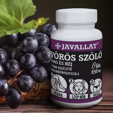 Javallat Vörös szőlő mag és héj  kapszula 60db