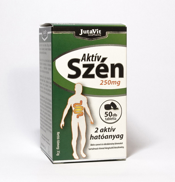 JUTAVIT AKTÍV SZÉN 250 MG 50 DB