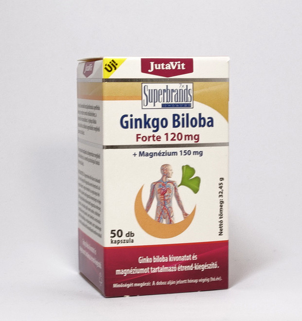 Jutavit Ginkgo Biloba Forte 120 mg + Magnézium 150 mg kapszula 50 db