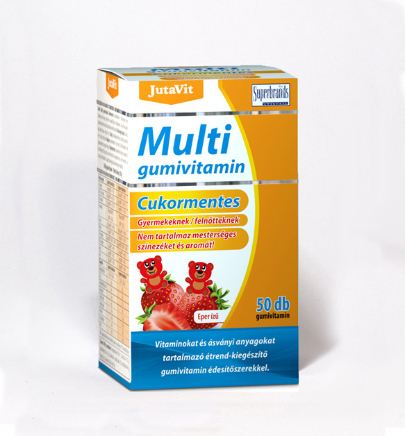 Jutavit Multi gumivitamin  eperízű 50db