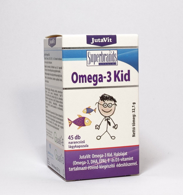 JUTAVIT OMEGA 3 KID lágykapszula