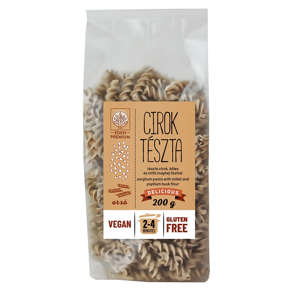 Éden Ciroktészta orsó kölessel 200 g, gluténmentes