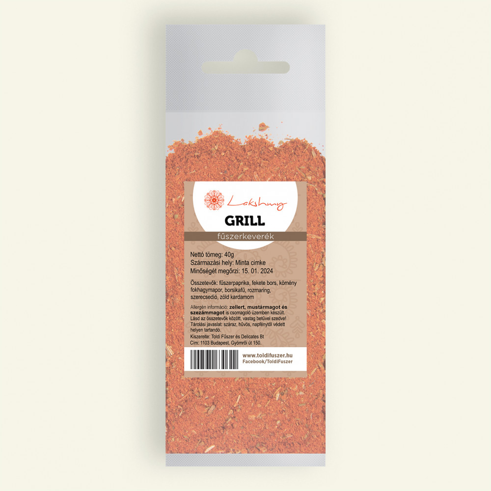 LAKSHMI GRILL FŰSZERKEVERÉK 40G