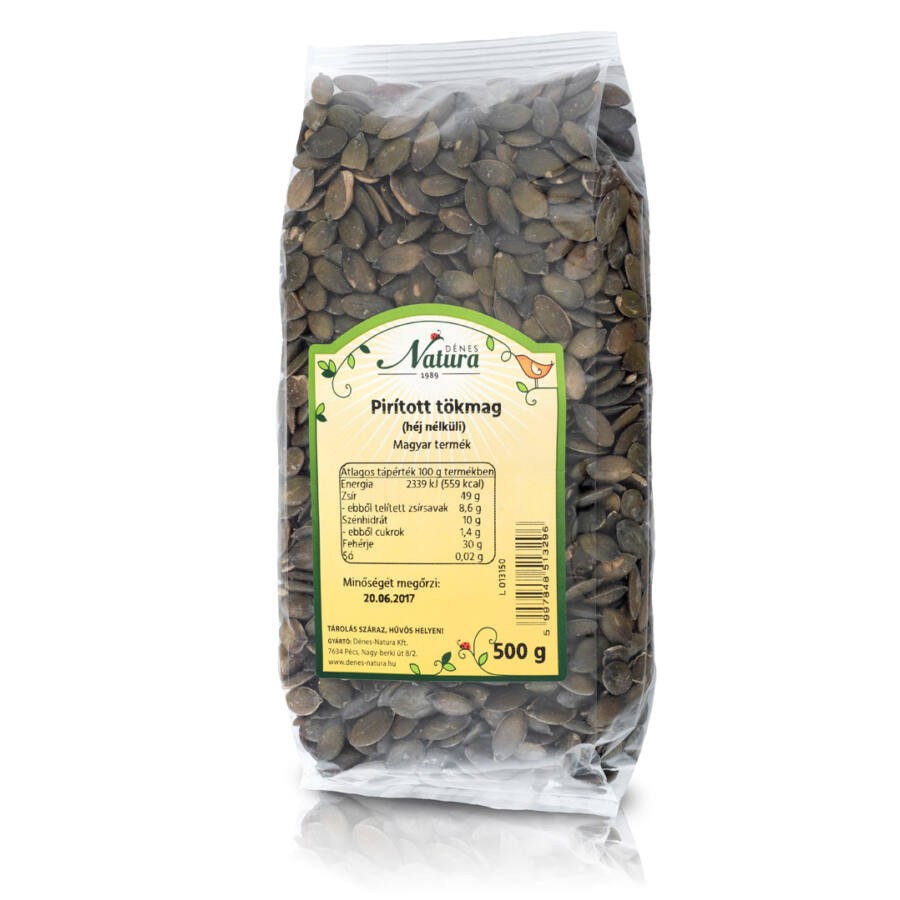 NATURA PIRÍTOTT TÖKMAG HÉJNÉLK. 500G