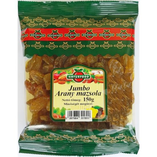 Naturfood Jumbo Arany Mazsola 150g