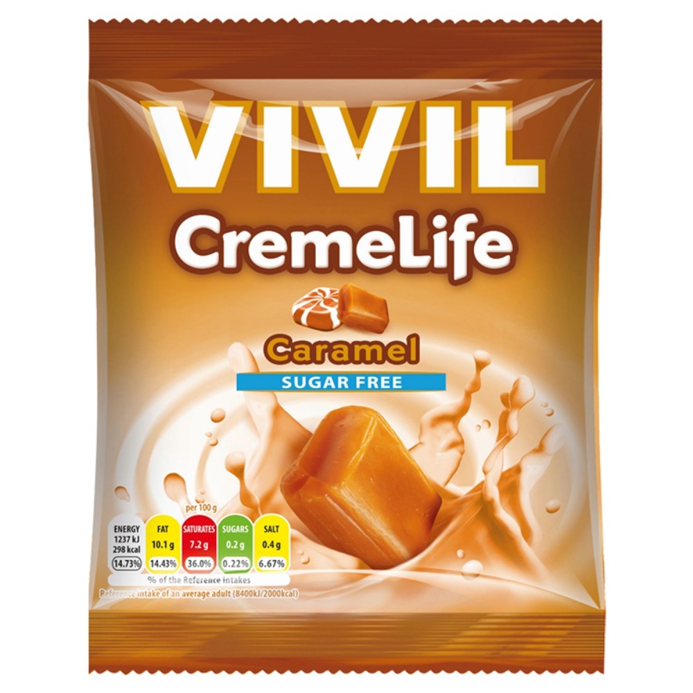 VIVIL cukormentes krémes karamellás cukor 60g