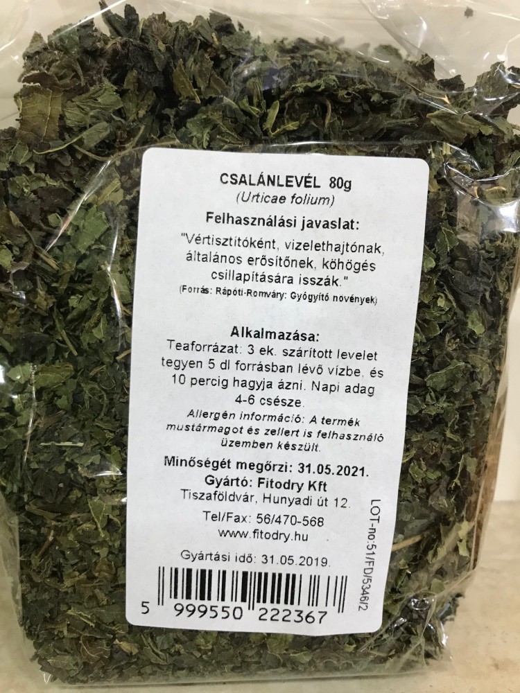 Fitodry Csalánlevél szálas tea 80g