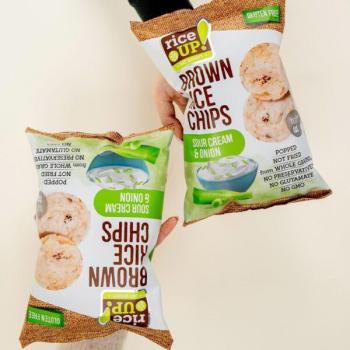 Rice Up Barnarizs chips hagymás tejfölös 60g 2.Kép