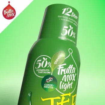 FruttaMax Light citromos-zöld tea ízű gyümölcsszörp 500 ml 2.Kép