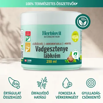 Herbiovit Vadgesztenye lábkrém 250 ml 3.Kép