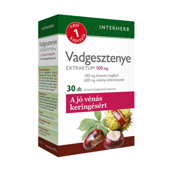 Interherb Vadgesztenye Extraktum kapszula 30 db
