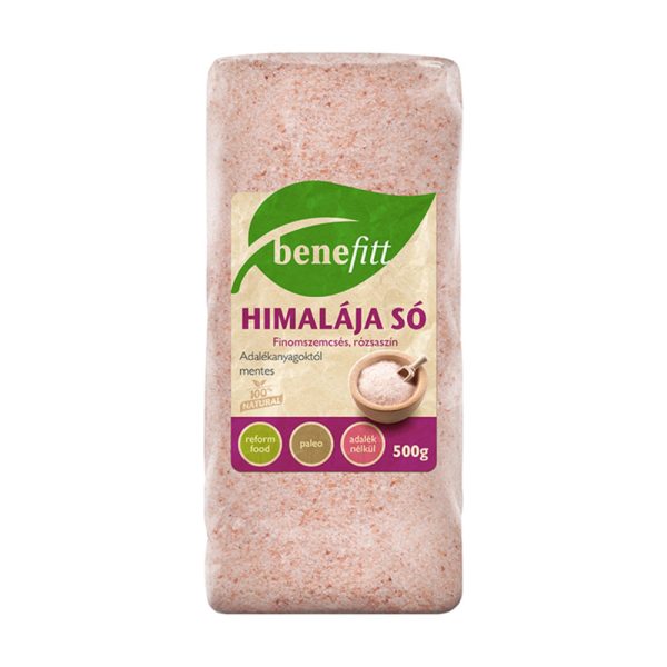 Benefitt Himalája só rózsaszín finom 500g