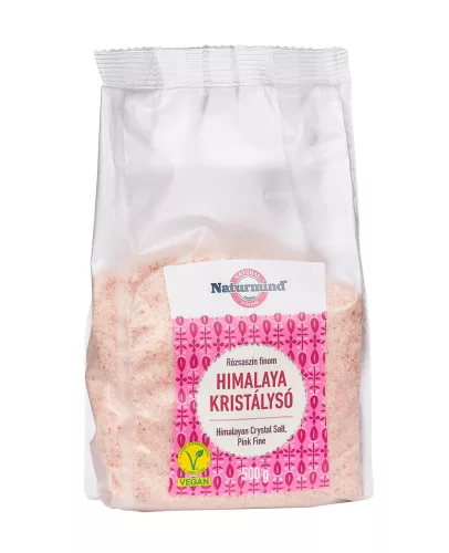 Naturmind Himalaya kristálysó, finom rózsaszín 500g