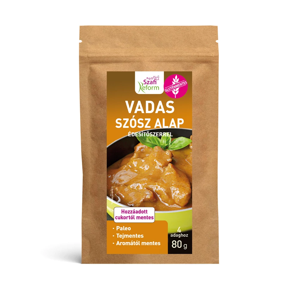 Szafi Reform Vadas szósz alap édesítőszerrel (gluténmentes, tejmentes) 80 g