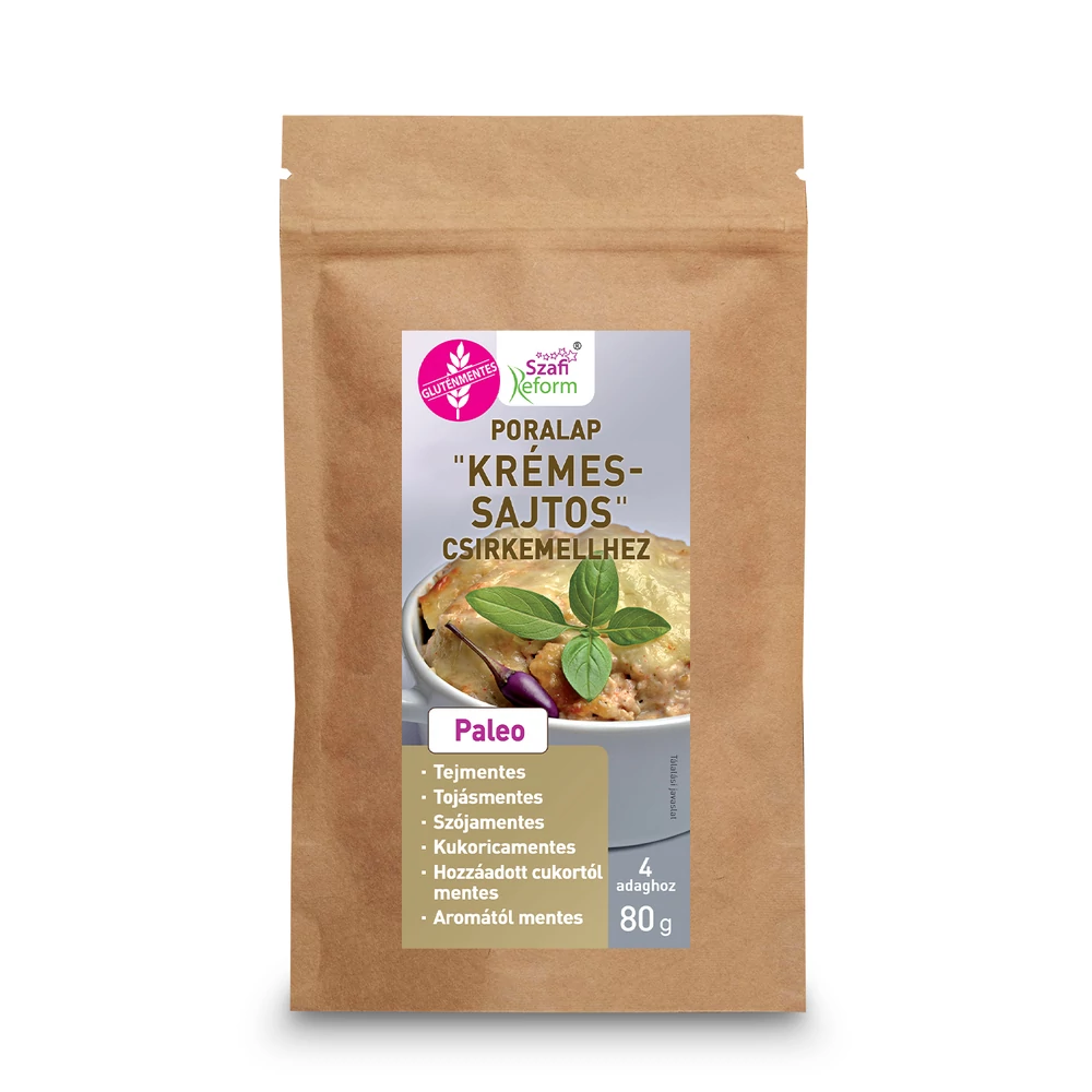 Szafi Reform Poralap "Krémes - sajtos" csirkemellhez (gluténmentes) 80g