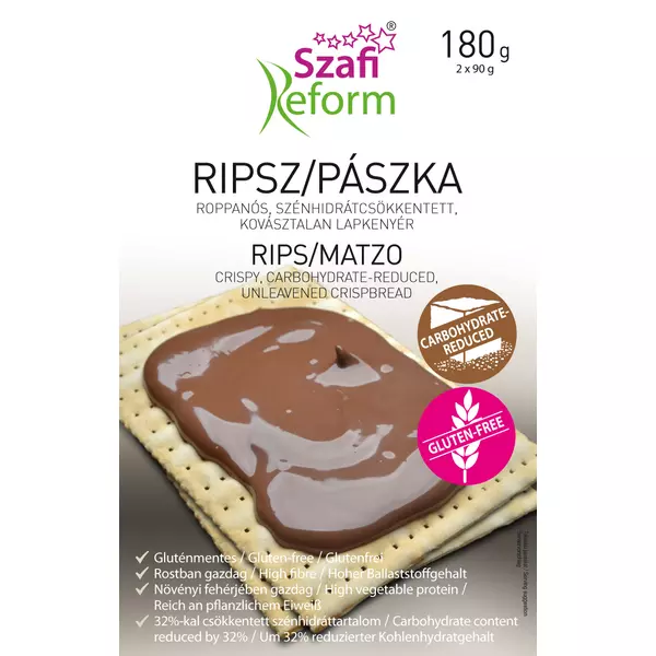 Szafi ripsz pászka gluténmentes szénh csökk 180 g