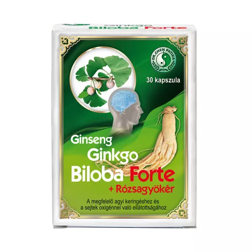 Dr. Chen Ginseng Ginkgo Biloba Forte + rózsagyökér kapszula 30 db